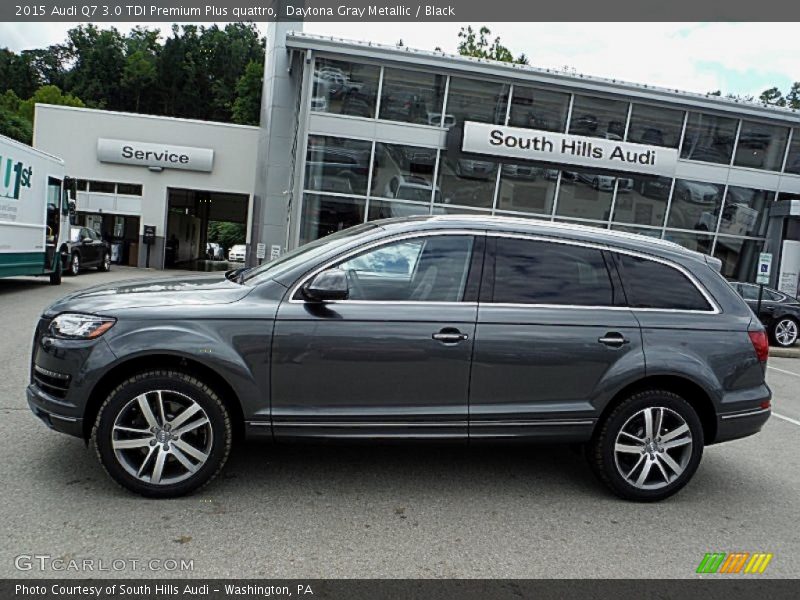 Daytona Gray Metallic / Black 2015 Audi Q7 3.0 TDI Premium Plus quattro