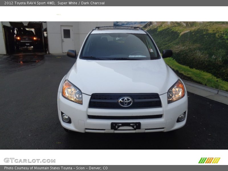 Super White / Dark Charcoal 2012 Toyota RAV4 Sport 4WD