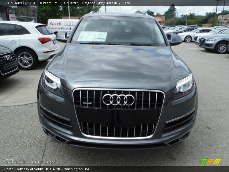 Daytona Gray Metallic / Black 2015 Audi Q7 3.0 TDI Premium Plus quattro