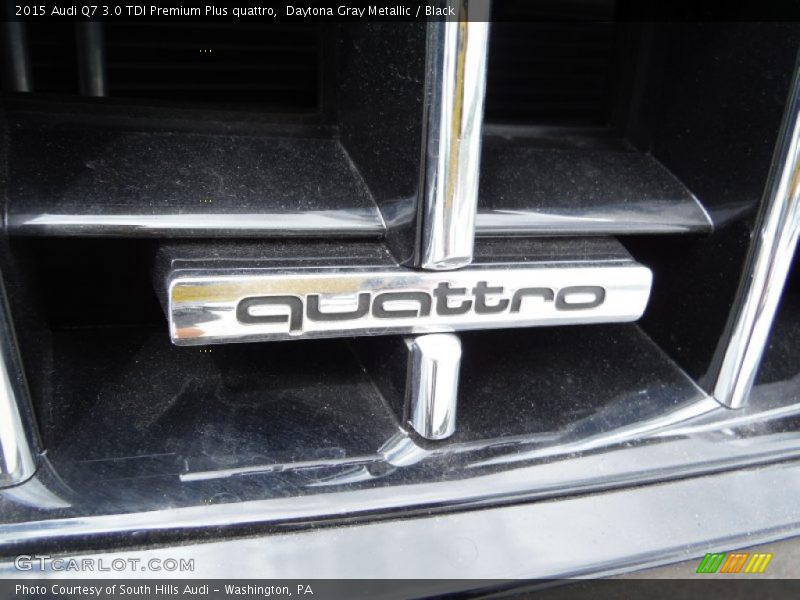 Daytona Gray Metallic / Black 2015 Audi Q7 3.0 TDI Premium Plus quattro