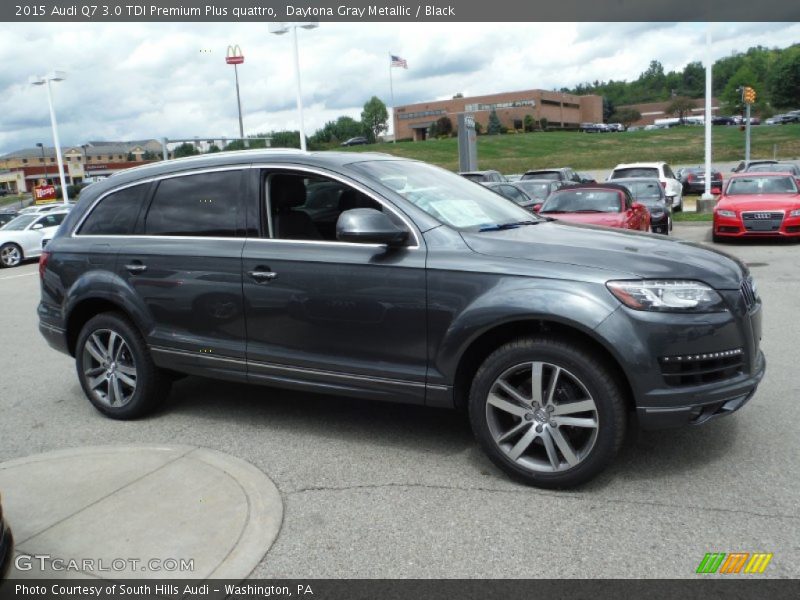 Daytona Gray Metallic / Black 2015 Audi Q7 3.0 TDI Premium Plus quattro