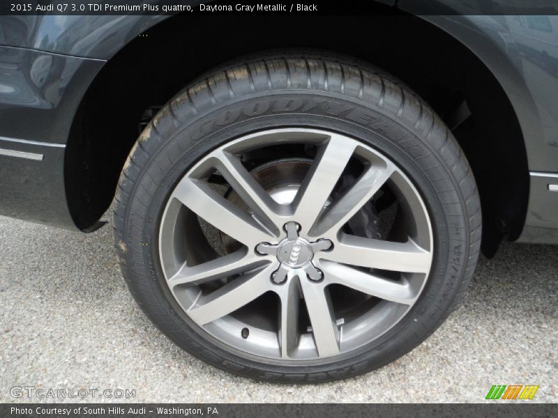 Daytona Gray Metallic / Black 2015 Audi Q7 3.0 TDI Premium Plus quattro