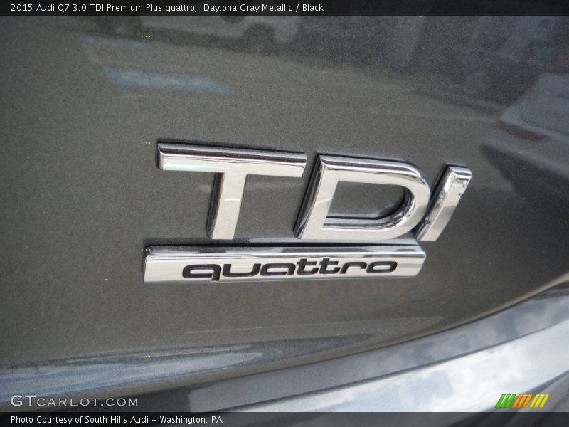 Daytona Gray Metallic / Black 2015 Audi Q7 3.0 TDI Premium Plus quattro