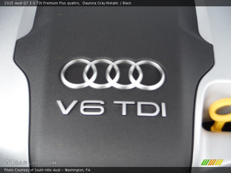 Daytona Gray Metallic / Black 2015 Audi Q7 3.0 TDI Premium Plus quattro