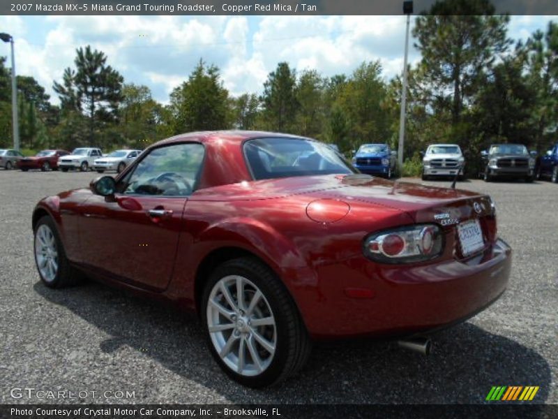 Copper Red Mica / Tan 2007 Mazda MX-5 Miata Grand Touring Roadster