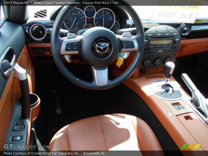 Copper Red Mica / Tan 2007 Mazda MX-5 Miata Grand Touring Roadster