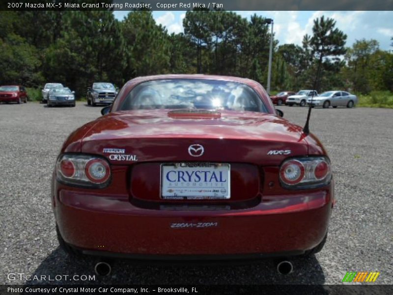 Copper Red Mica / Tan 2007 Mazda MX-5 Miata Grand Touring Roadster