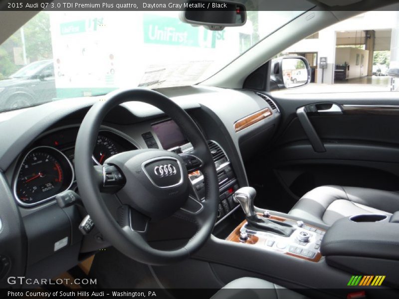 Daytona Gray Metallic / Black 2015 Audi Q7 3.0 TDI Premium Plus quattro