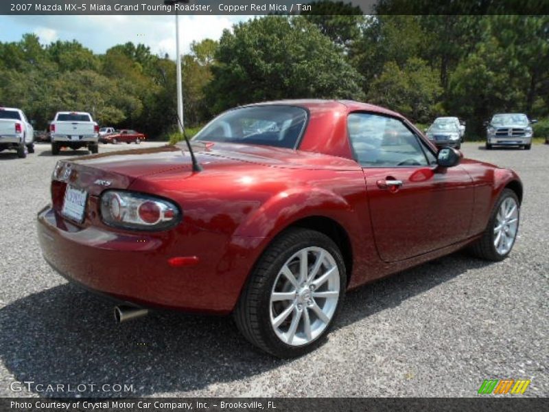 Copper Red Mica / Tan 2007 Mazda MX-5 Miata Grand Touring Roadster