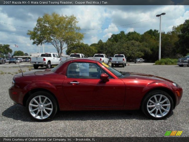 Copper Red Mica / Tan 2007 Mazda MX-5 Miata Grand Touring Roadster