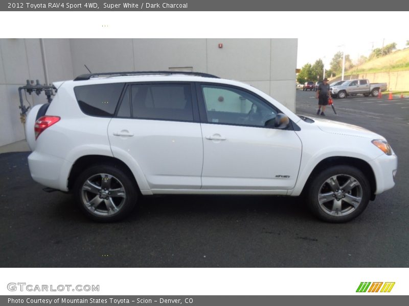 Super White / Dark Charcoal 2012 Toyota RAV4 Sport 4WD
