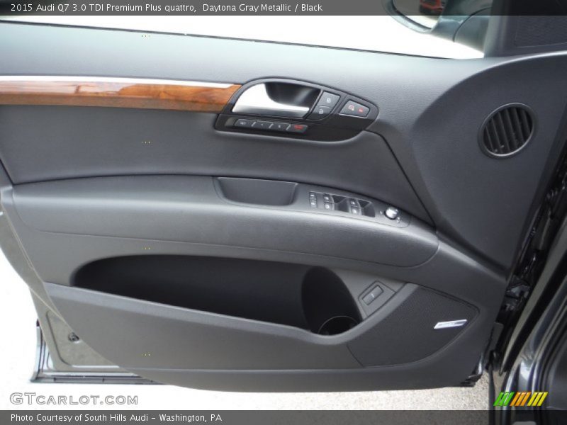 Daytona Gray Metallic / Black 2015 Audi Q7 3.0 TDI Premium Plus quattro