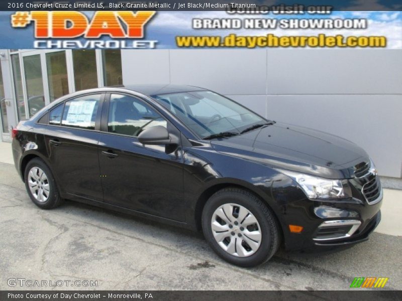 Black Granite Metallic / Jet Black/Medium Titanium 2016 Chevrolet Cruze Limited LS