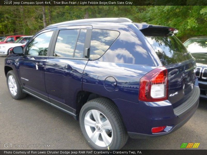 True Blue Pearl / Light Pebble Beige/Dark Slate Gray 2016 Jeep Compass Sport 4x4