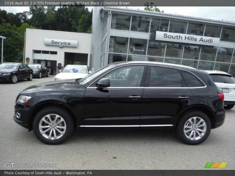 Brilliant Black / Chestnut Brown 2016 Audi Q5 2.0 TFSI Premium quattro