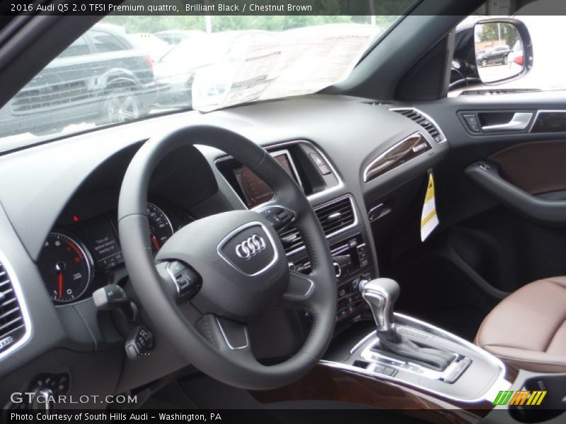 Brilliant Black / Chestnut Brown 2016 Audi Q5 2.0 TFSI Premium quattro