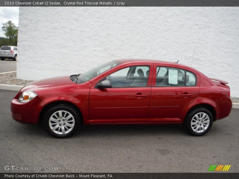 Crystal Red Tintcoat Metallic / Gray 2010 Chevrolet Cobalt LS Sedan