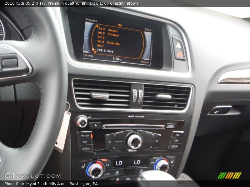 Brilliant Black / Chestnut Brown 2016 Audi Q5 2.0 TFSI Premium quattro