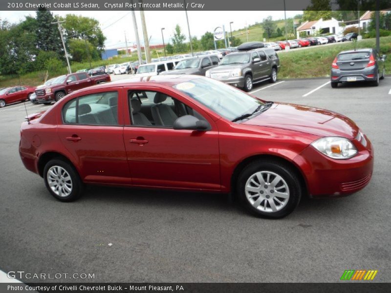 Crystal Red Tintcoat Metallic / Gray 2010 Chevrolet Cobalt LS Sedan