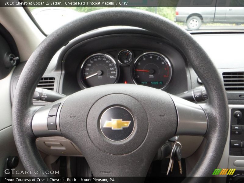 Crystal Red Tintcoat Metallic / Gray 2010 Chevrolet Cobalt LS Sedan