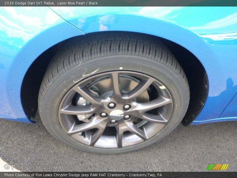 Laser Blue Pearl / Black 2016 Dodge Dart SXT Rallye