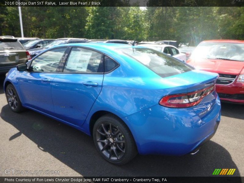Laser Blue Pearl / Black 2016 Dodge Dart SXT Rallye