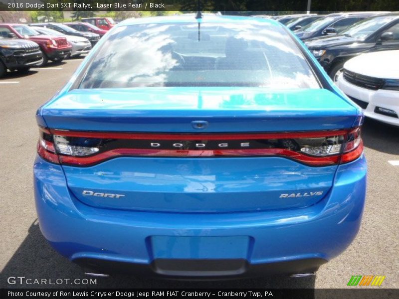 Laser Blue Pearl / Black 2016 Dodge Dart SXT Rallye