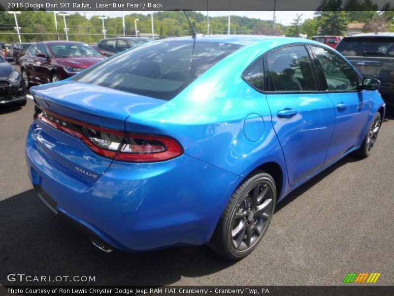 Laser Blue Pearl / Black 2016 Dodge Dart SXT Rallye