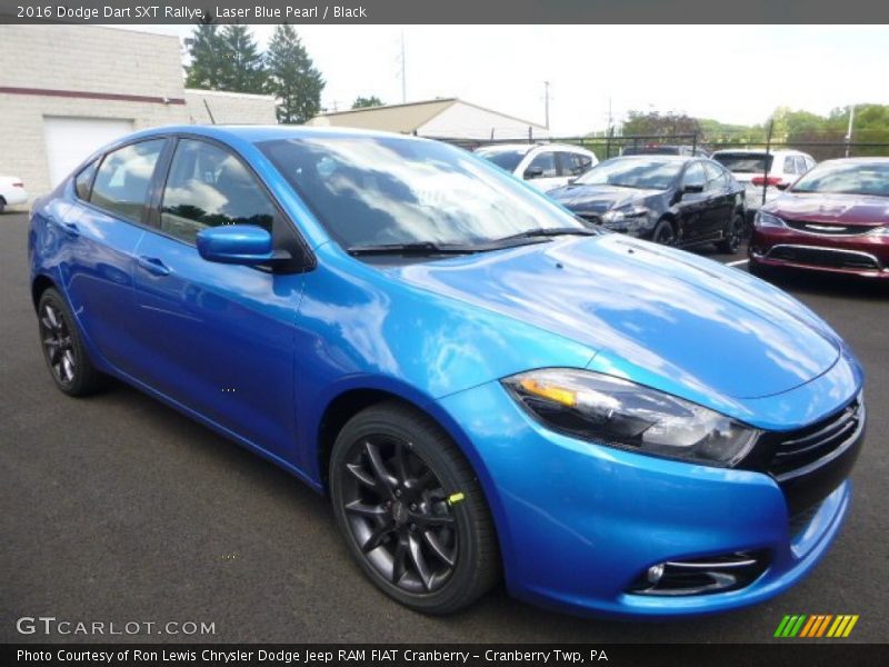 Laser Blue Pearl / Black 2016 Dodge Dart SXT Rallye