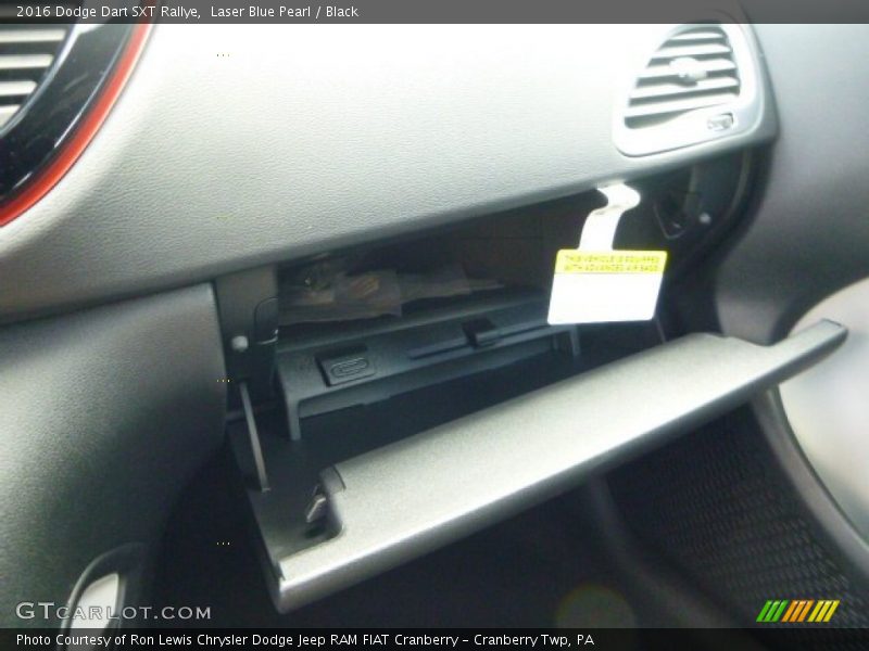 Laser Blue Pearl / Black 2016 Dodge Dart SXT Rallye