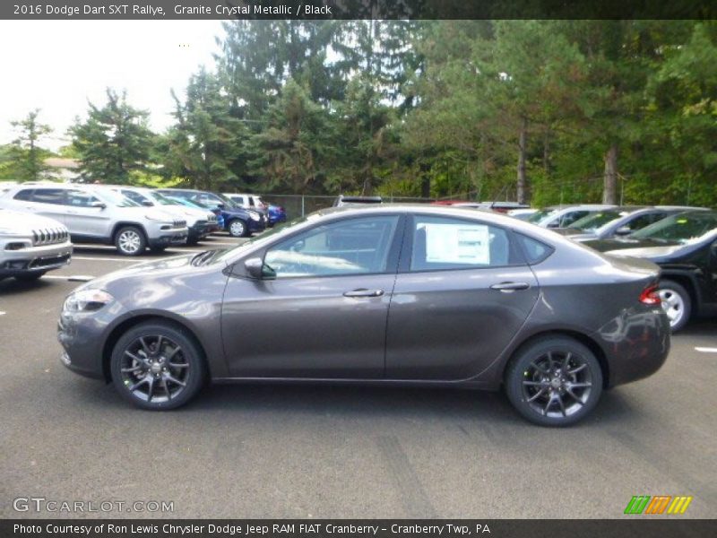 Granite Crystal Metallic / Black 2016 Dodge Dart SXT Rallye