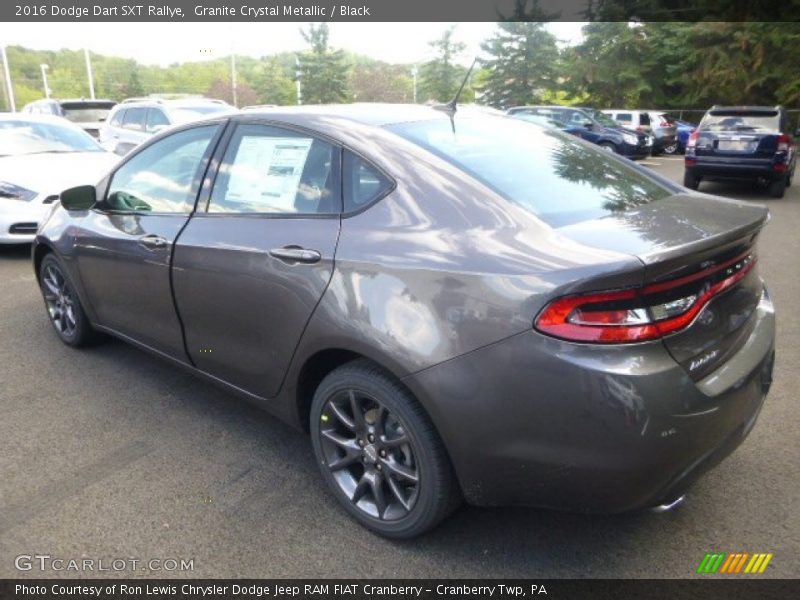 Granite Crystal Metallic / Black 2016 Dodge Dart SXT Rallye