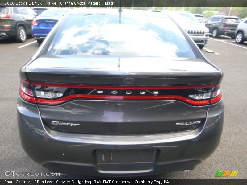 Granite Crystal Metallic / Black 2016 Dodge Dart SXT Rallye