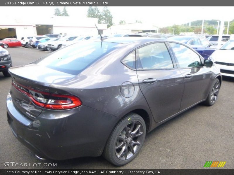 Granite Crystal Metallic / Black 2016 Dodge Dart SXT Rallye
