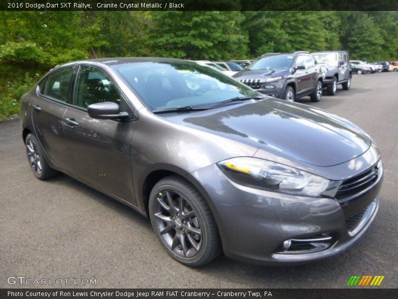 Granite Crystal Metallic / Black 2016 Dodge Dart SXT Rallye