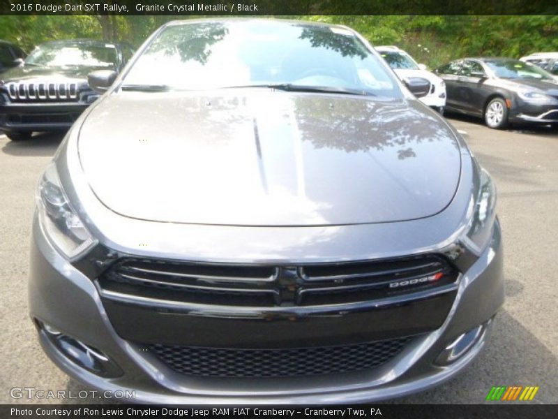 Granite Crystal Metallic / Black 2016 Dodge Dart SXT Rallye