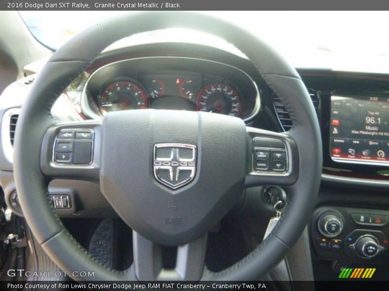 Granite Crystal Metallic / Black 2016 Dodge Dart SXT Rallye