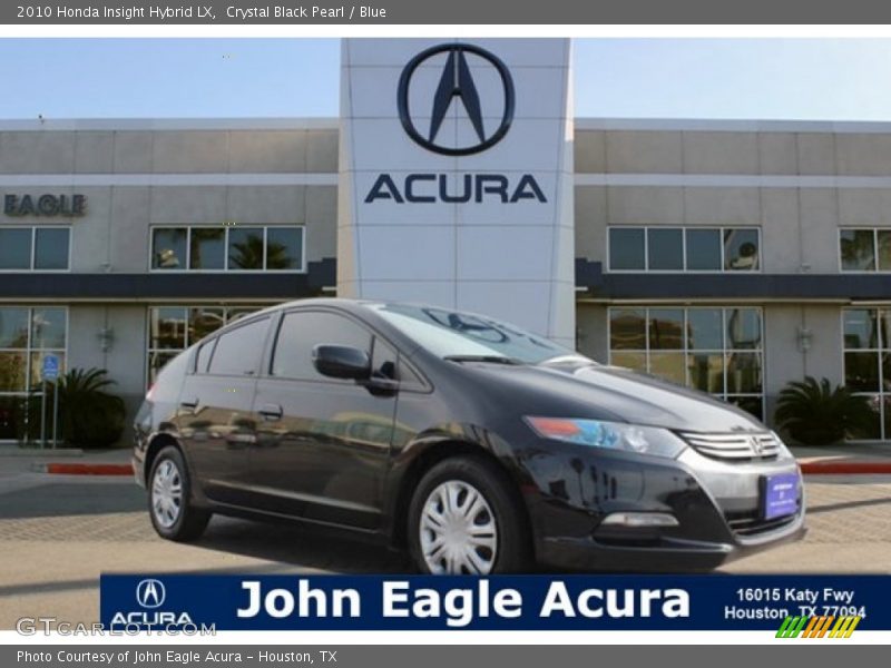 Crystal Black Pearl / Blue 2010 Honda Insight Hybrid LX