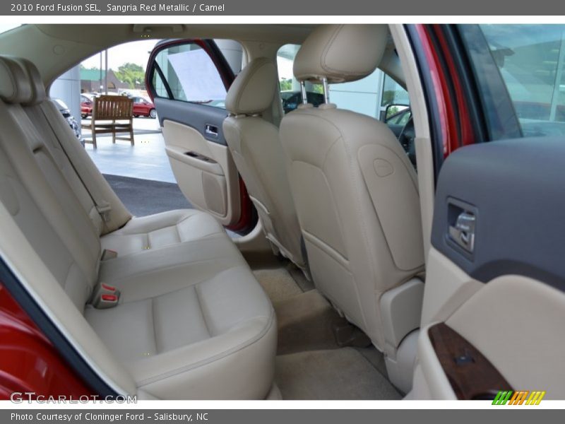 Sangria Red Metallic / Camel 2010 Ford Fusion SEL