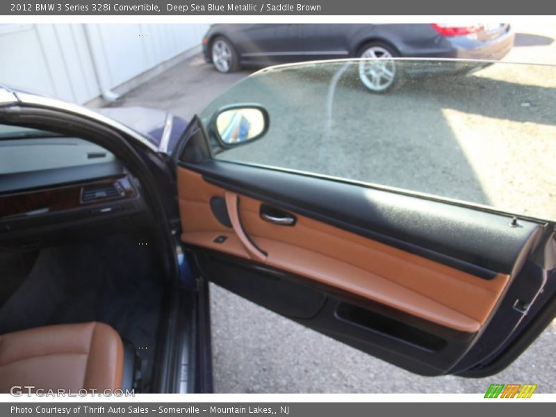 Deep Sea Blue Metallic / Saddle Brown 2012 BMW 3 Series 328i Convertible