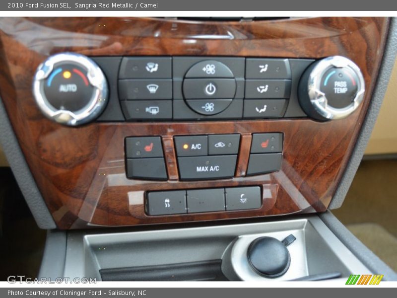 Sangria Red Metallic / Camel 2010 Ford Fusion SEL
