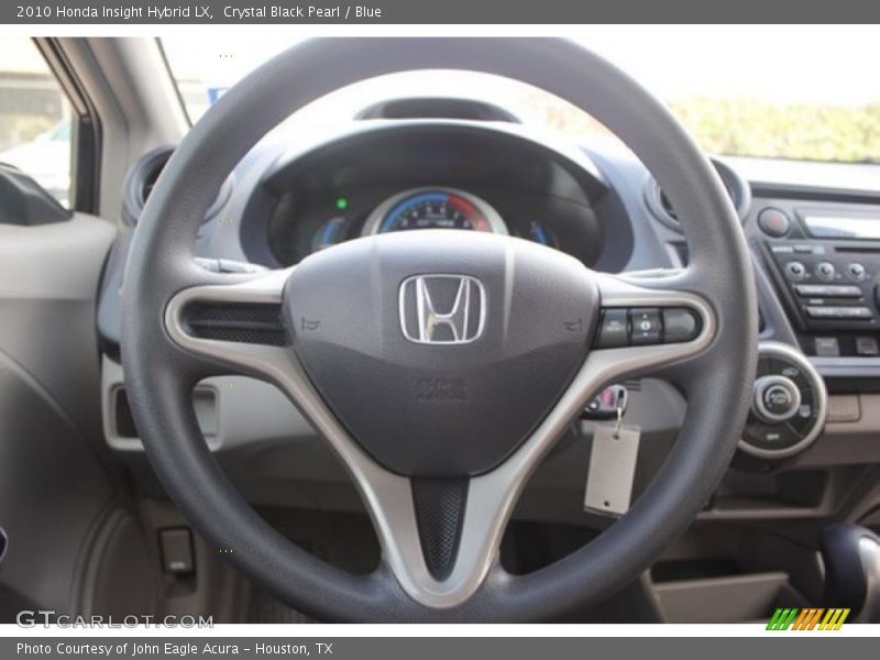Crystal Black Pearl / Blue 2010 Honda Insight Hybrid LX