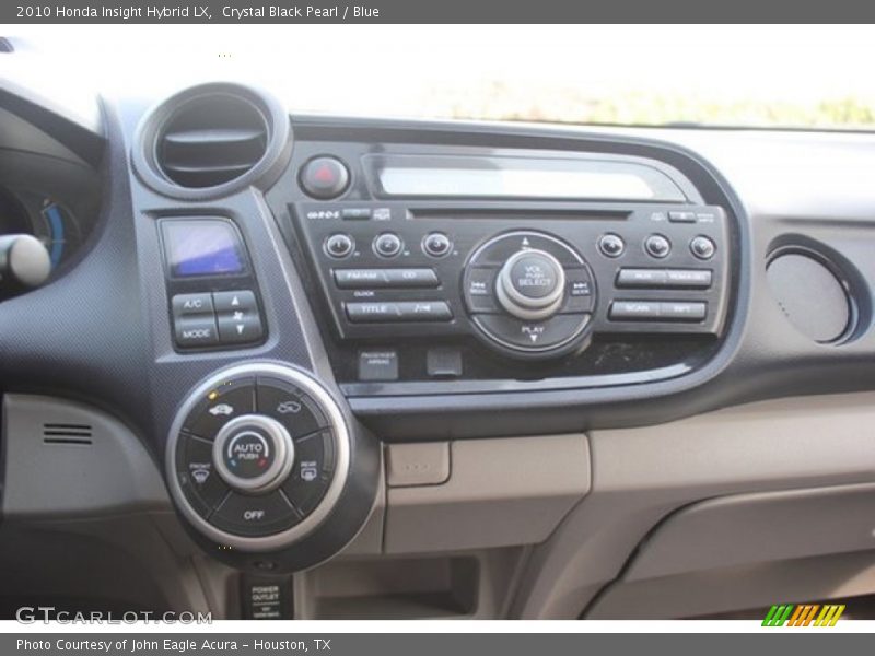 Crystal Black Pearl / Blue 2010 Honda Insight Hybrid LX
