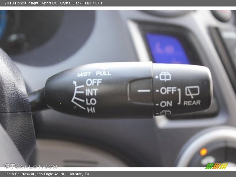 Crystal Black Pearl / Blue 2010 Honda Insight Hybrid LX