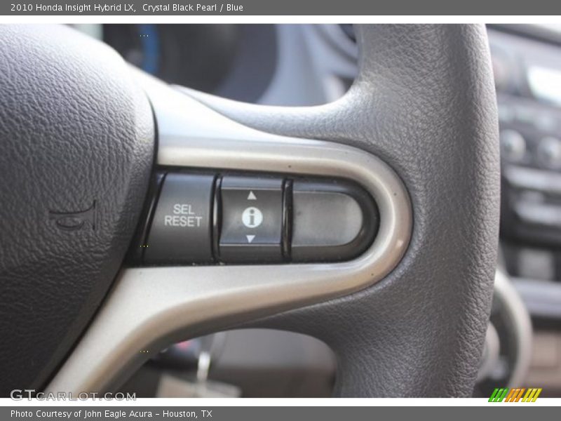 Crystal Black Pearl / Blue 2010 Honda Insight Hybrid LX