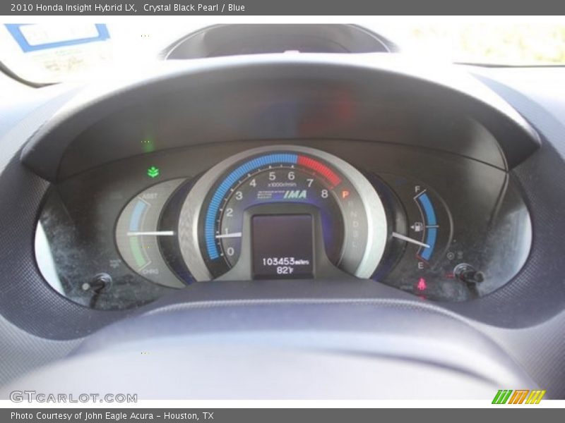 Crystal Black Pearl / Blue 2010 Honda Insight Hybrid LX