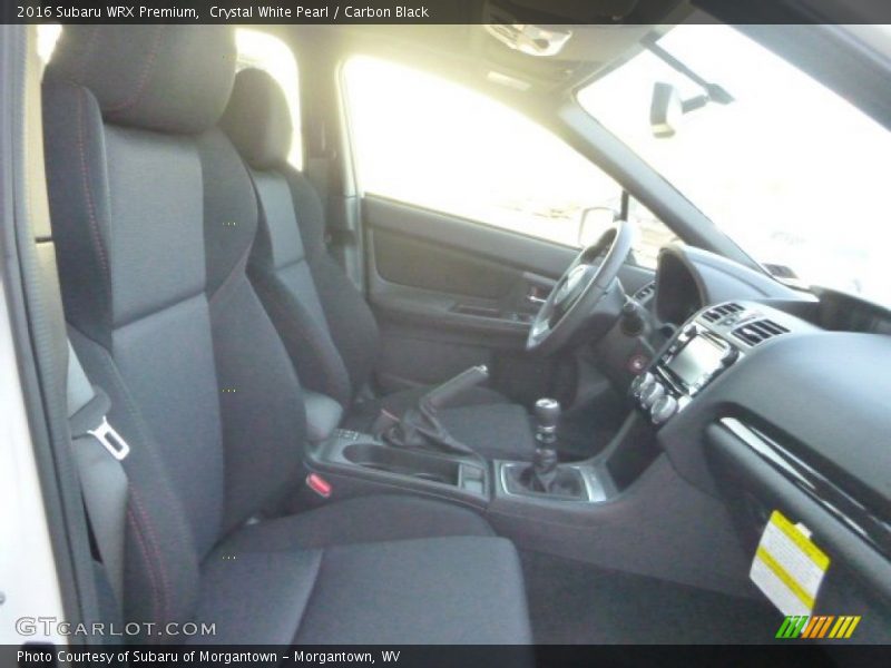 Crystal White Pearl / Carbon Black 2016 Subaru WRX Premium