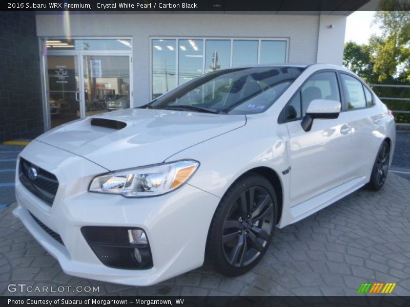 Crystal White Pearl / Carbon Black 2016 Subaru WRX Premium