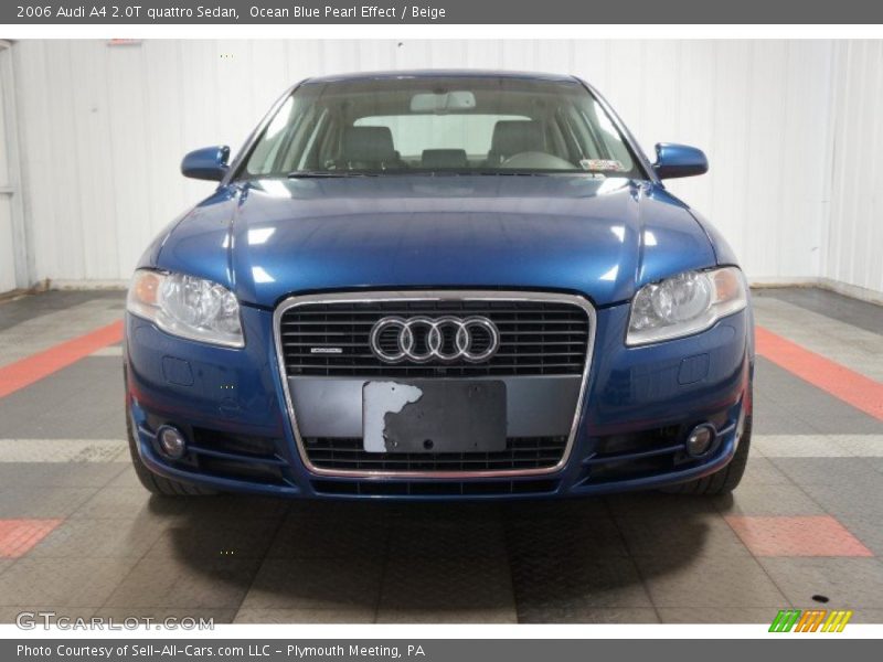 Ocean Blue Pearl Effect / Beige 2006 Audi A4 2.0T quattro Sedan