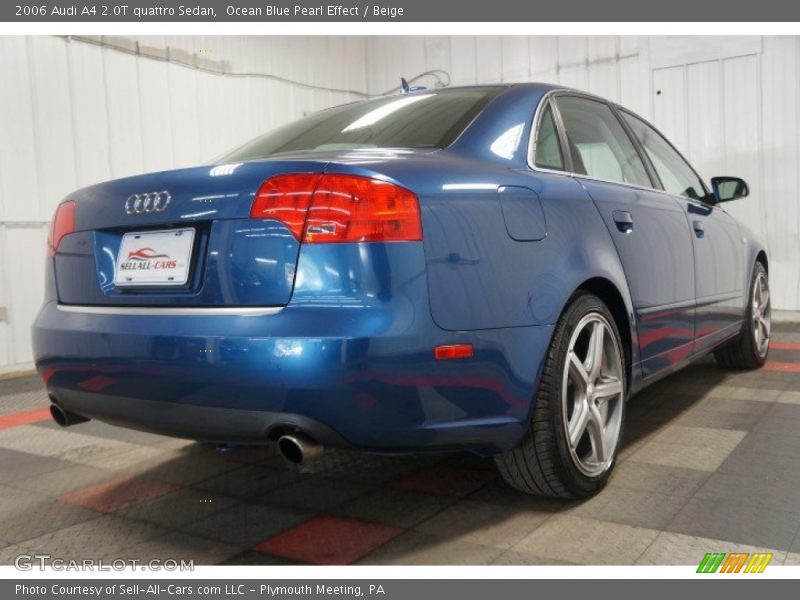 Ocean Blue Pearl Effect / Beige 2006 Audi A4 2.0T quattro Sedan